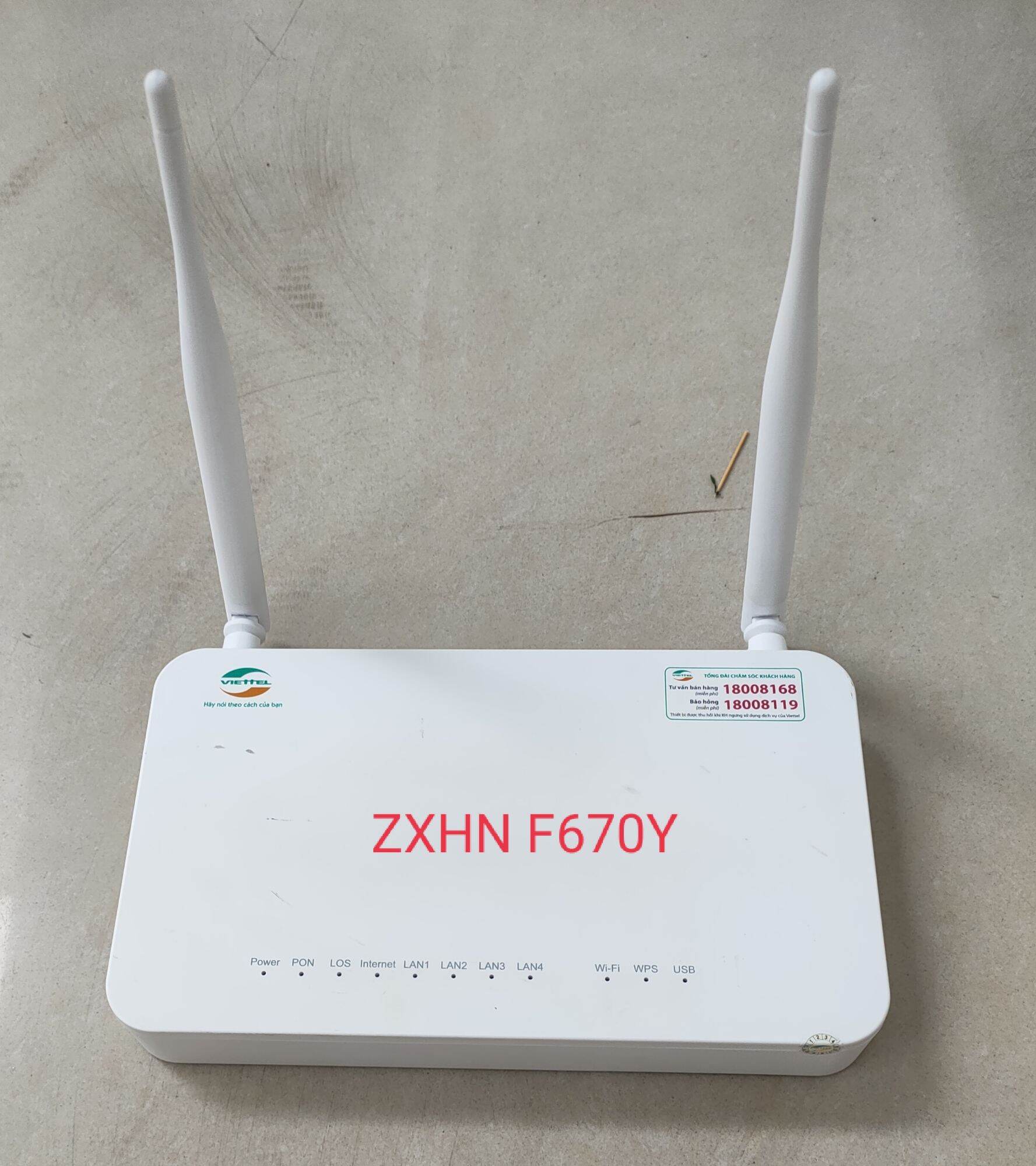 Bộ phát wifi Viettel ZTE ZXHN F670Y thumbnail