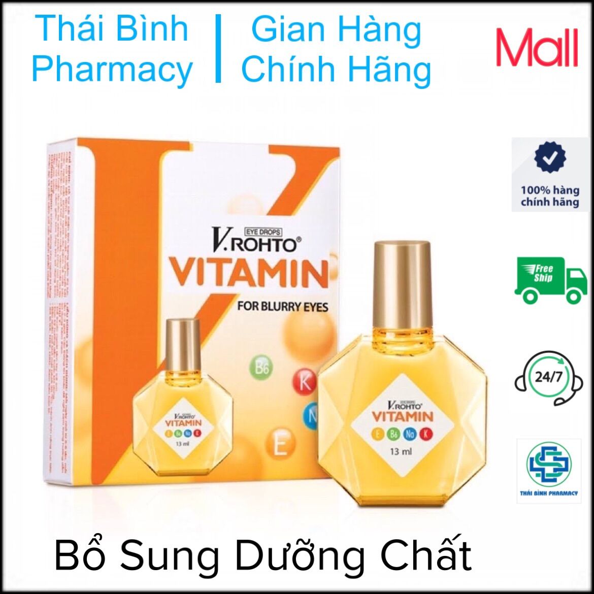 Nhỏ Mắt V ROHTO Đủ Loại chai 15ml