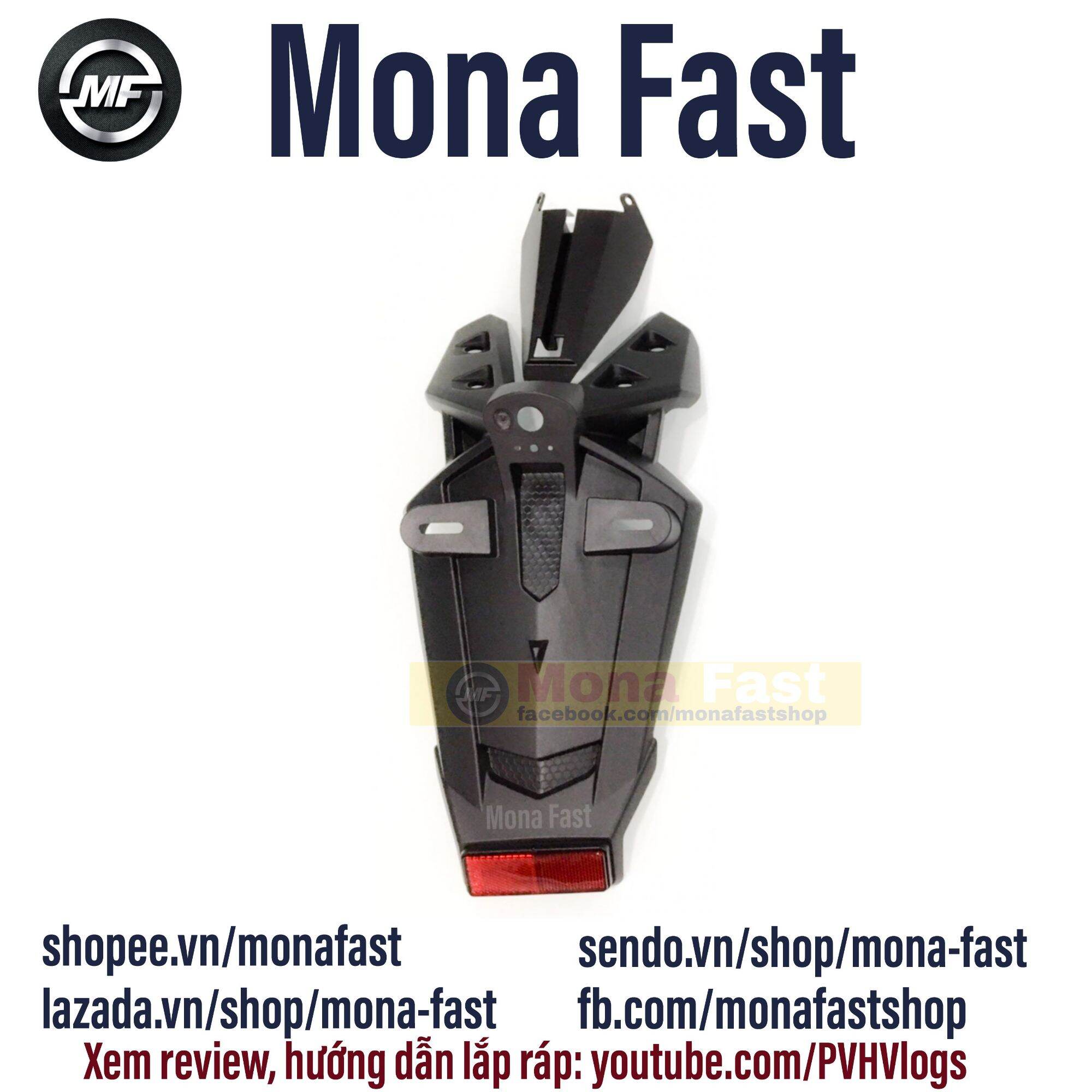 Đuôi dè sau Exciter 150 malaysia - Đuôi nhựa gắn bảng số Ex 150 Malaysia