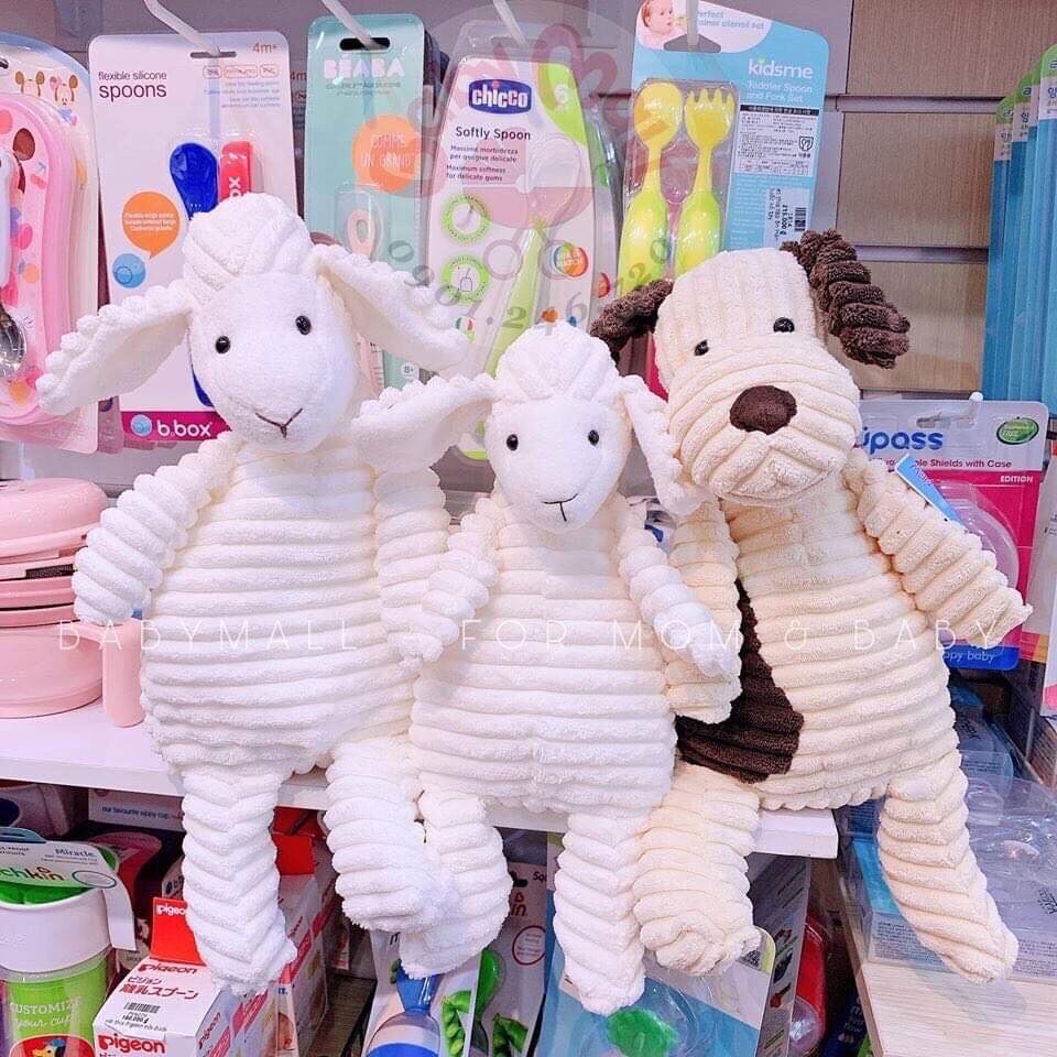 Thú Bông Cho Bé Cừu To 40cm , thỏ trắng , gấu xám