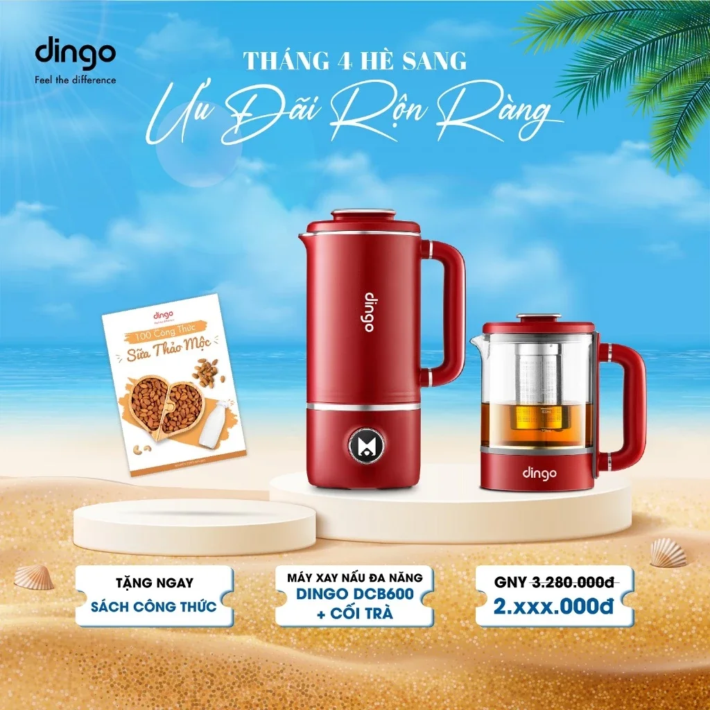 ❤️giao hỏa tốc 2h❤️ máy làm sữa hạt dingo dcb600 thương hiệu mỹ bảo hành 24 tháng