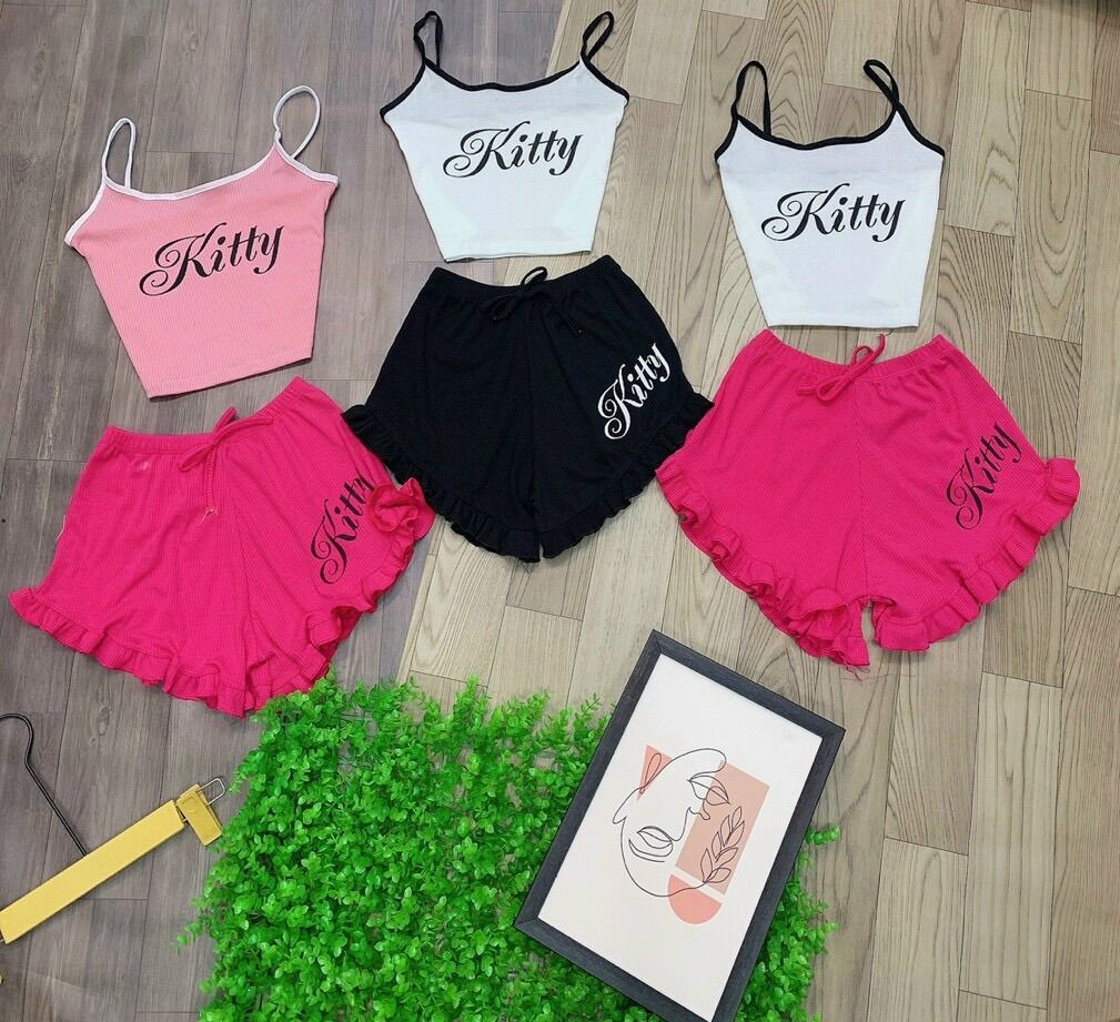Sét bộ 2 dây thun gân kitty