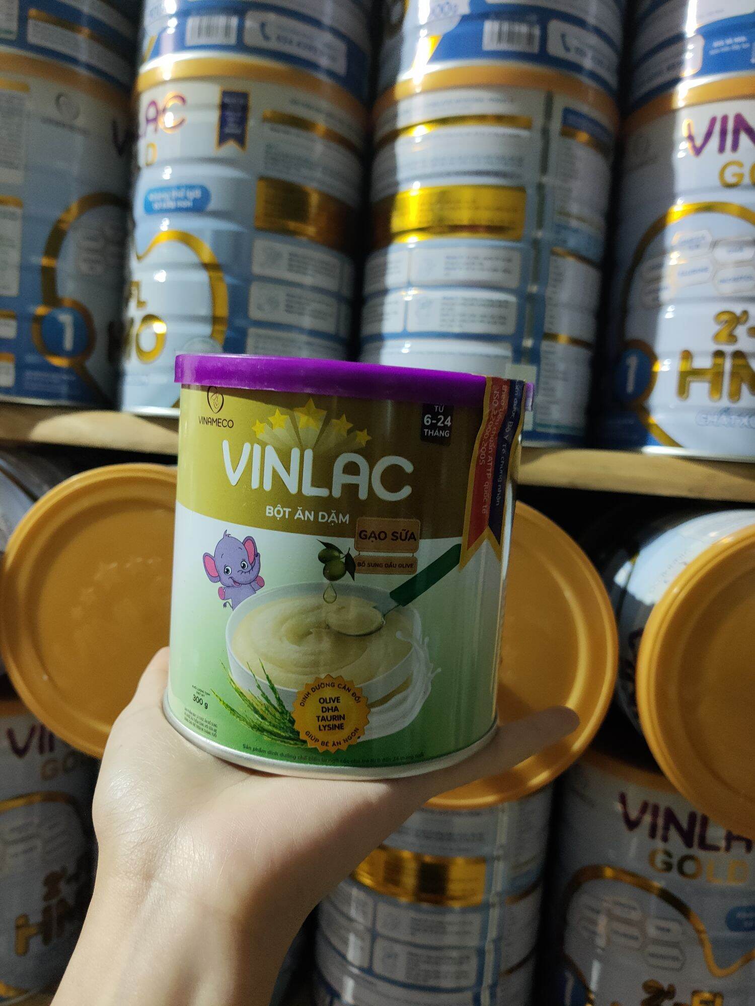 Bột ăn dặm vinlac vị gạo sữa date mới nhất 7 2024