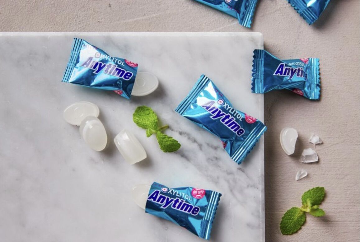 Kẹo Anytime vị sữa bạc hà Hàn Quốc 92g