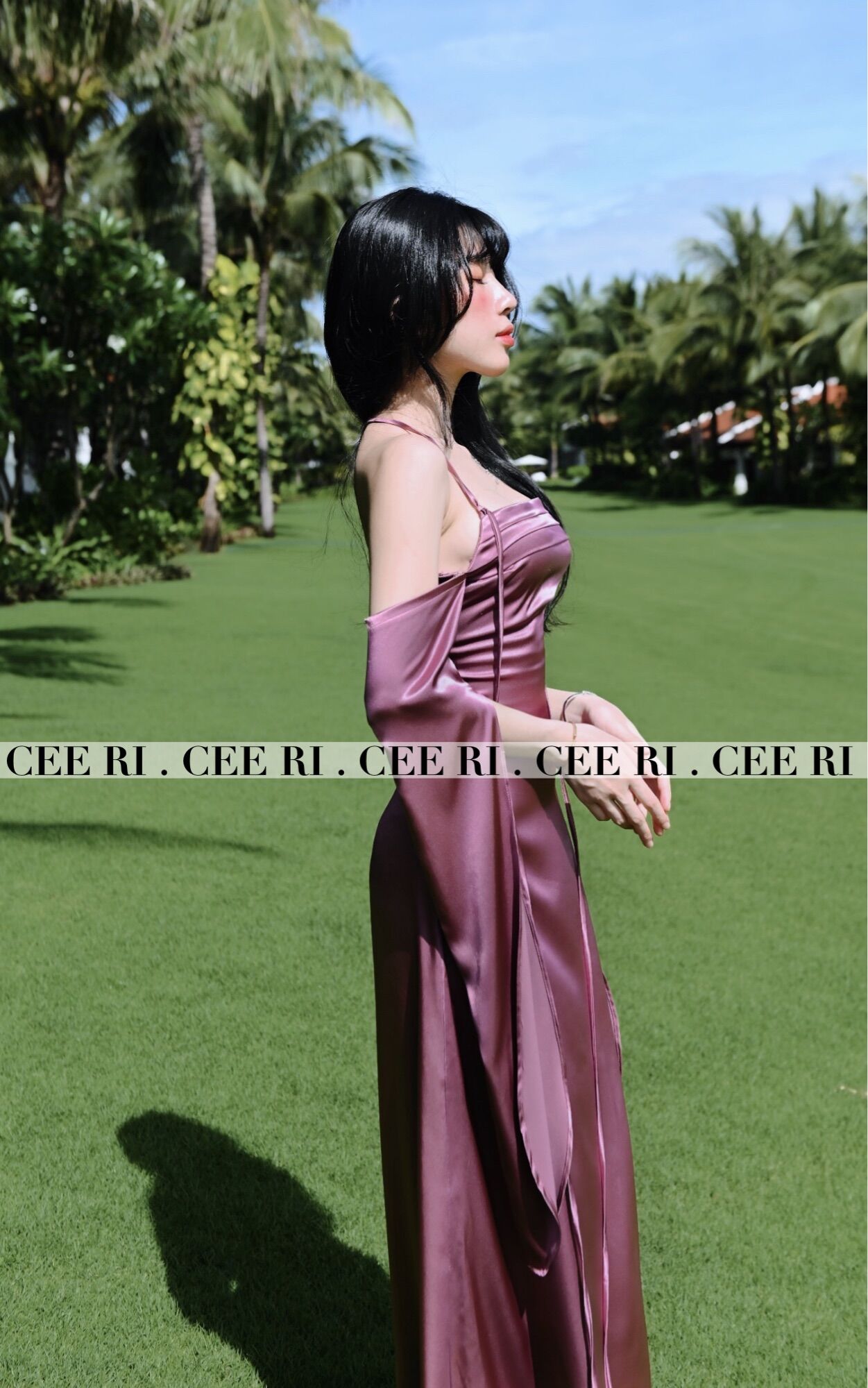 ( ẢNH THẬT - CHÍNH CHỦ CEE RI ) Váy lụa thiết kế cao cấp by Ceeri