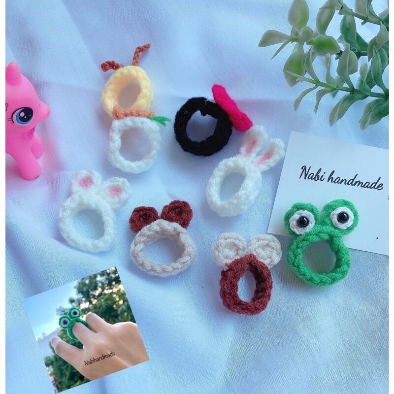 Nhẫn len handmade