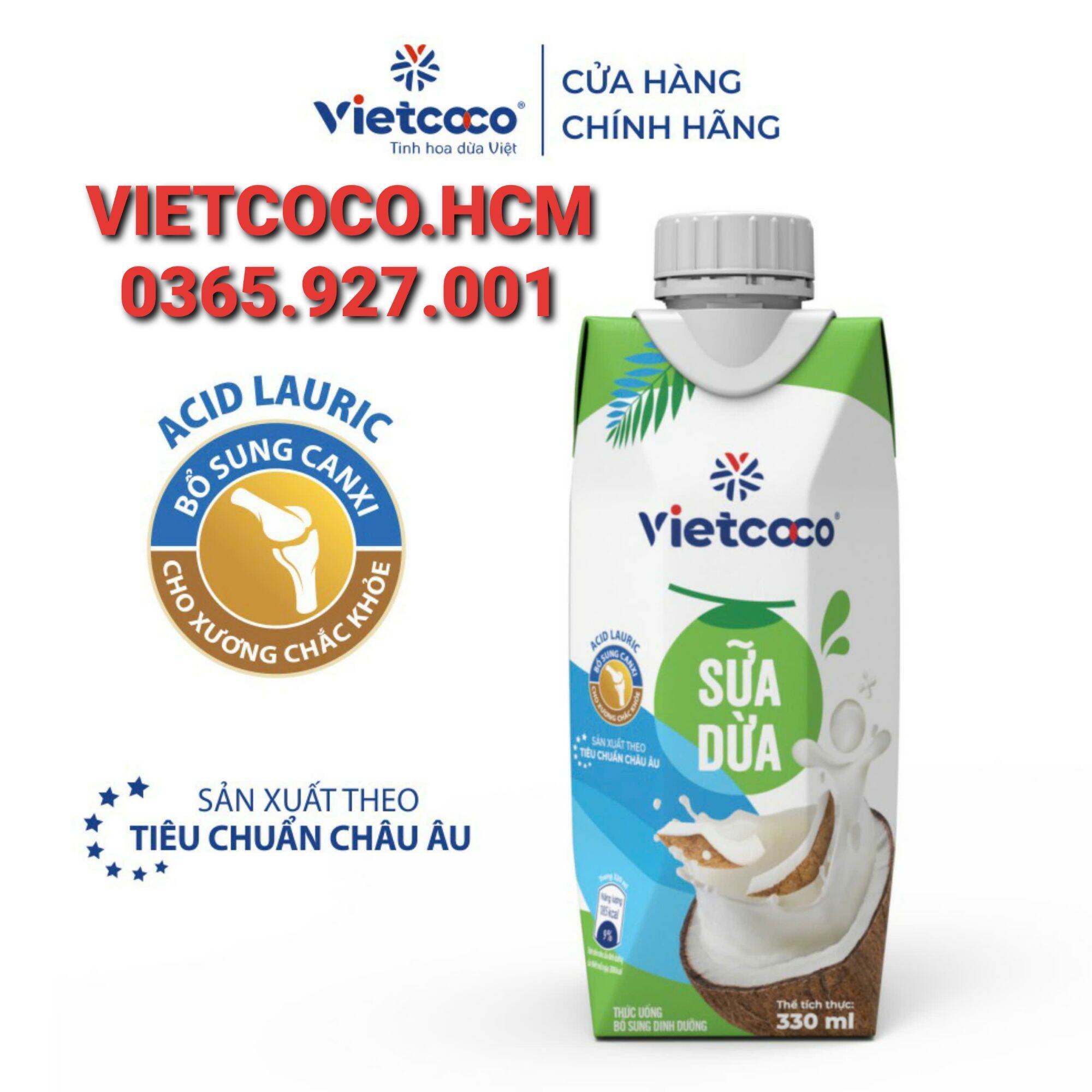 1 Hộp sữa dừa vietcoco 330ml, Date mới
