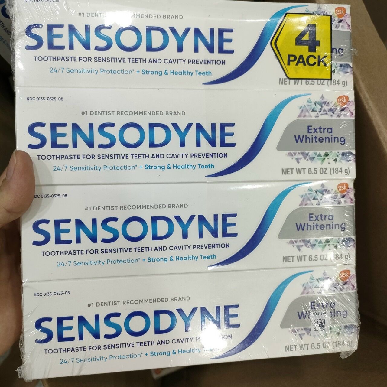 Set kem đánh răng sensodyne mỹ ⚡ cam kết chính hãng ⚡ kem đánh răng giảm ê buốt sensodyne advanced whitening sensitive 24/7