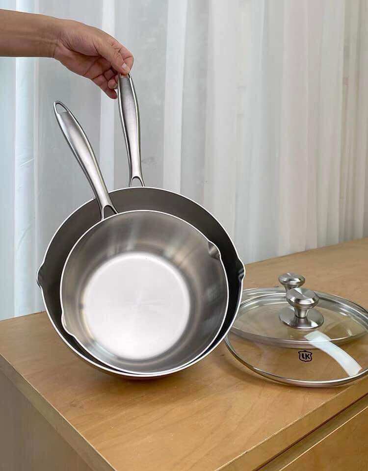 Chảo đúc liền khối inox 316 Lunkai