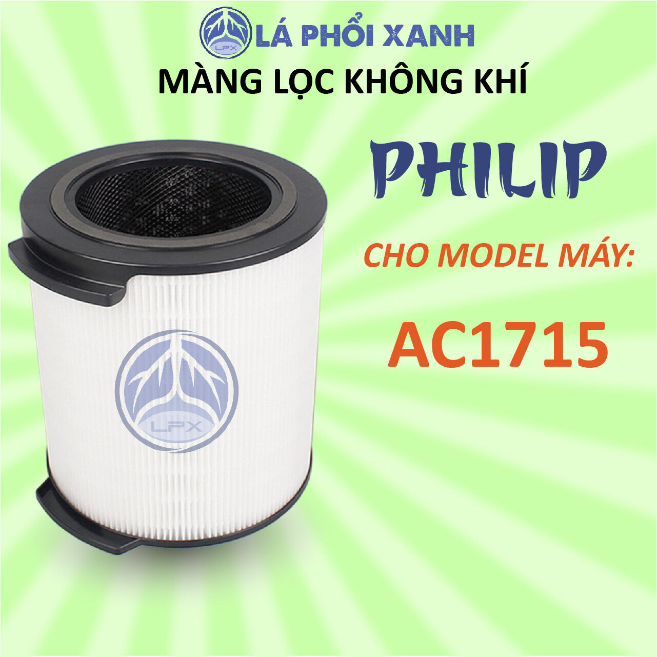 Lõi lọc không khí philips AC1715, Màng lọc không khí philips FY1700
