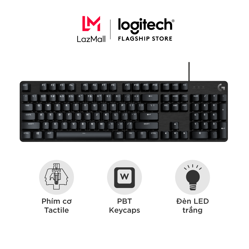 Bàn phím cơ game Logitech G413 TKL SE / G413 SE Full size – Keycap PBT Switch Tactile Anti-Ghosting 