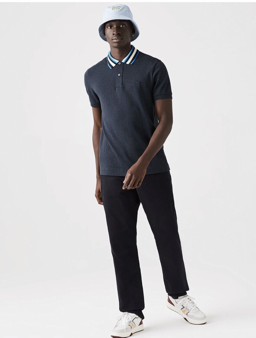 POLO NAM Regular Fit Striped Collar CHÍNH HÃNG