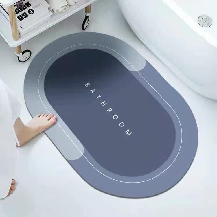 Thảm lau chân silicon hút nước, thảm lại chân- thảm siêu thấm, thảm đá
