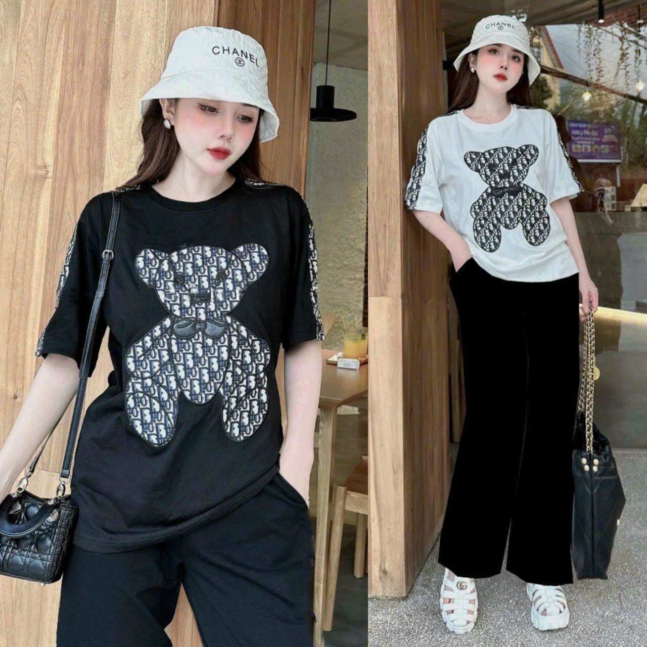 Sét bộ nữ quần dài ống rộng cotton cao cấp