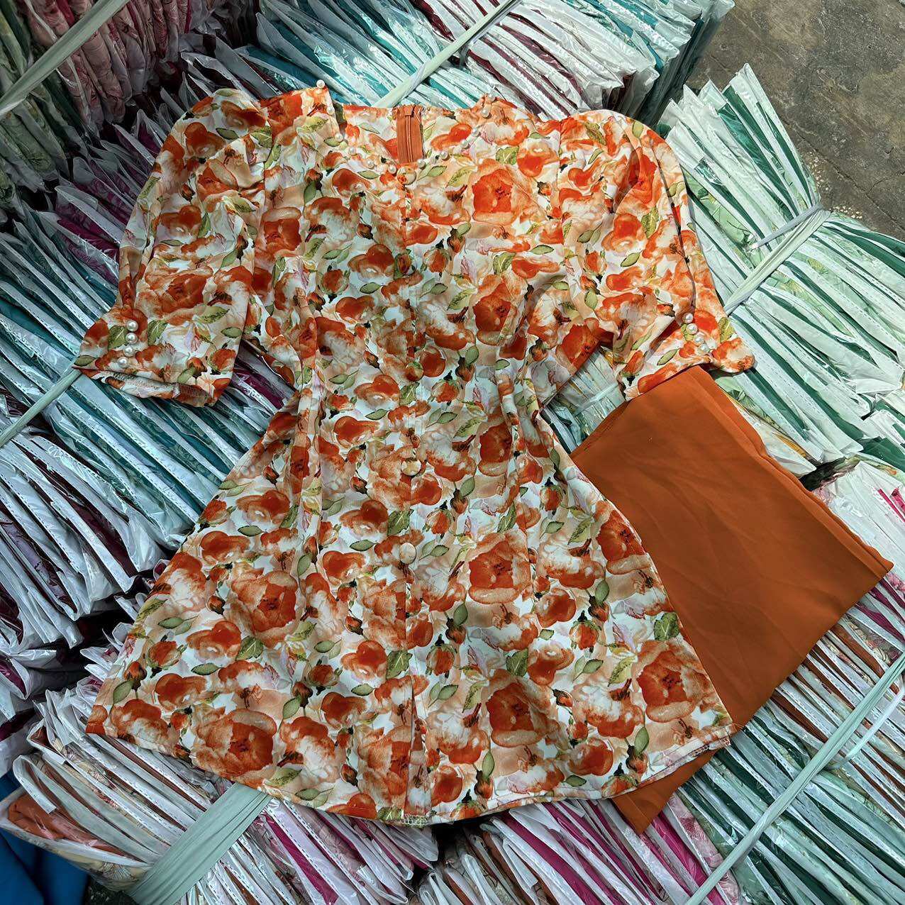 Đồ lam đi chùa lụa đẹp cao cấp trang nhã
