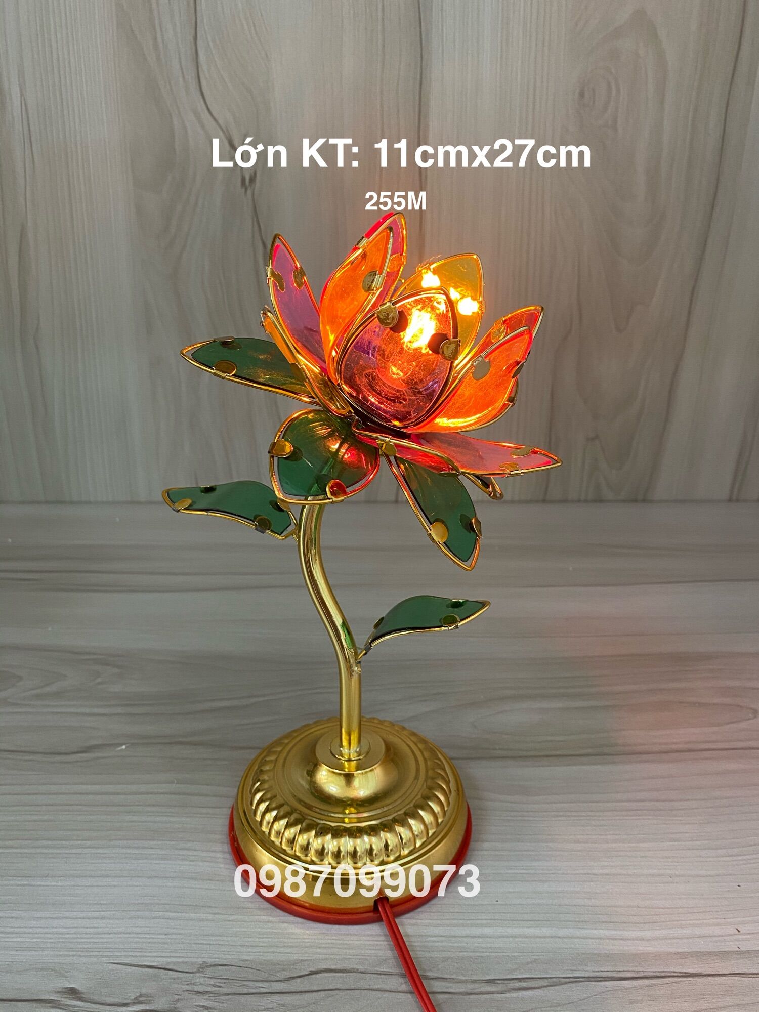 Đèn hoa sen màu một ngọn