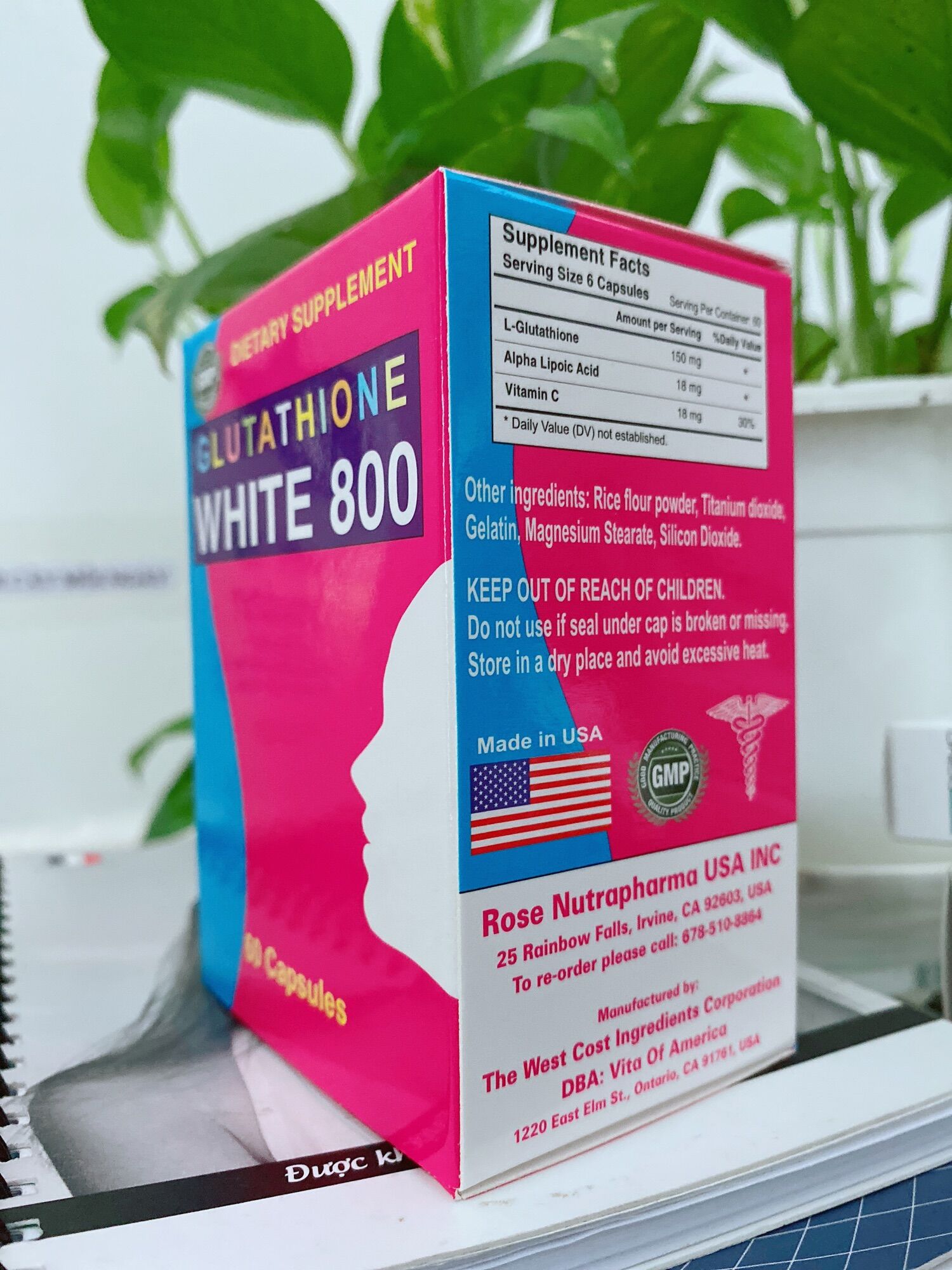 Viên Uống Trắng Da Glutathione White 800