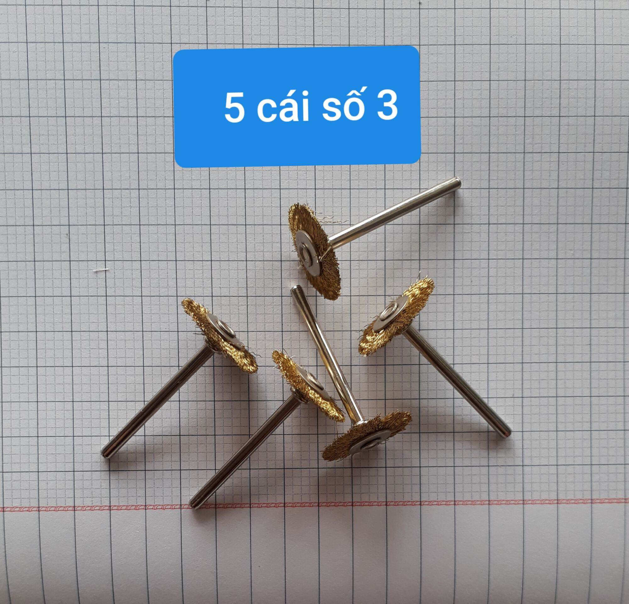 chổi cước, vải đánh bóng, trục 3mm