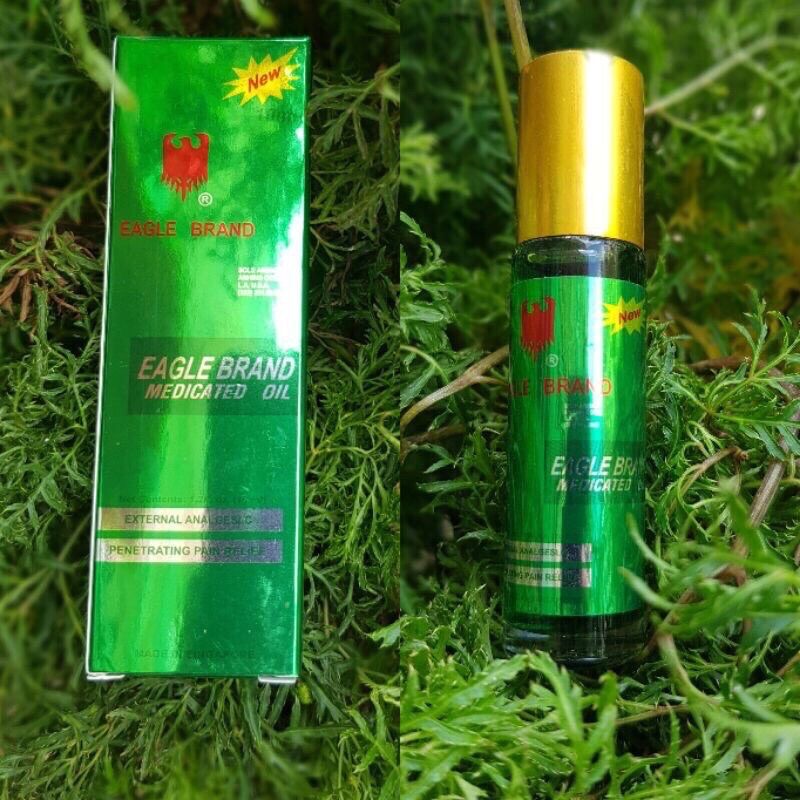Dầu Gió Xanh Singapore con ó 10ml Dạng Lăn