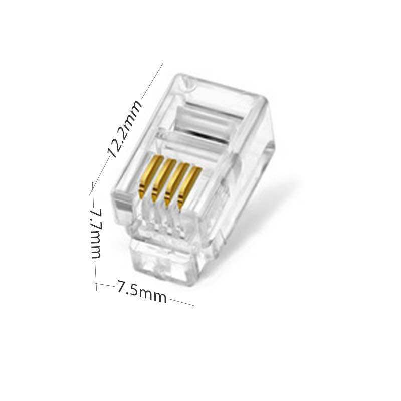 Hạt bấm RJ9 ,cho dây xoắn điện thoại 10 chiếc