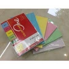 Bìa Màu A4 One 160gsm 100 Tờ/ram