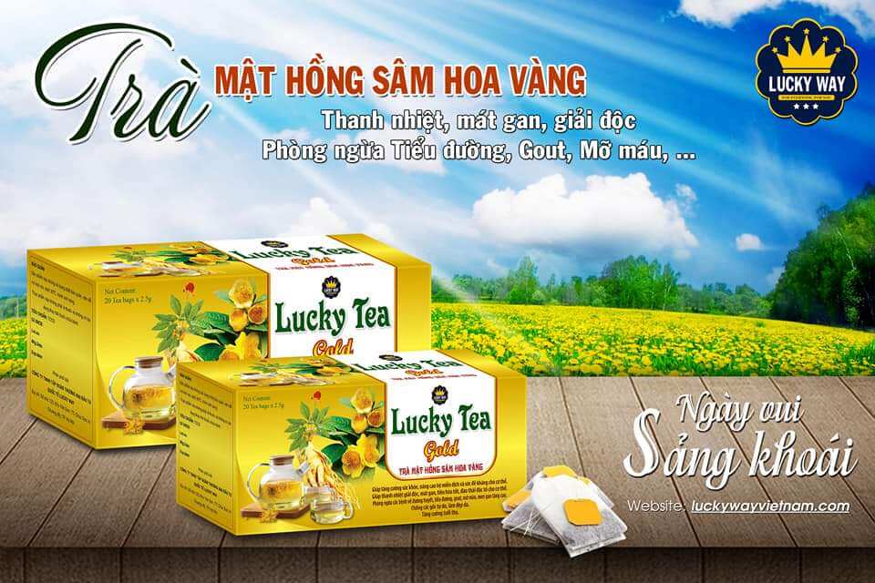 Trà mật hồng sâm hoa vàng