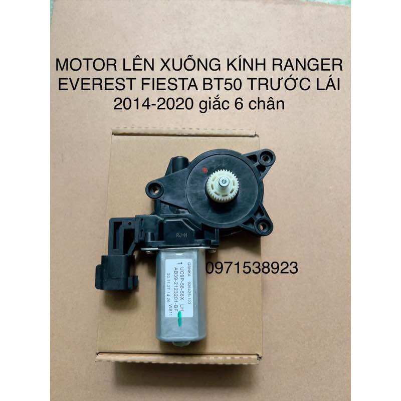 Motor lên xuống kính ranger everest fiesta bt50 trước lái 2014-2020 giắc 6 chân