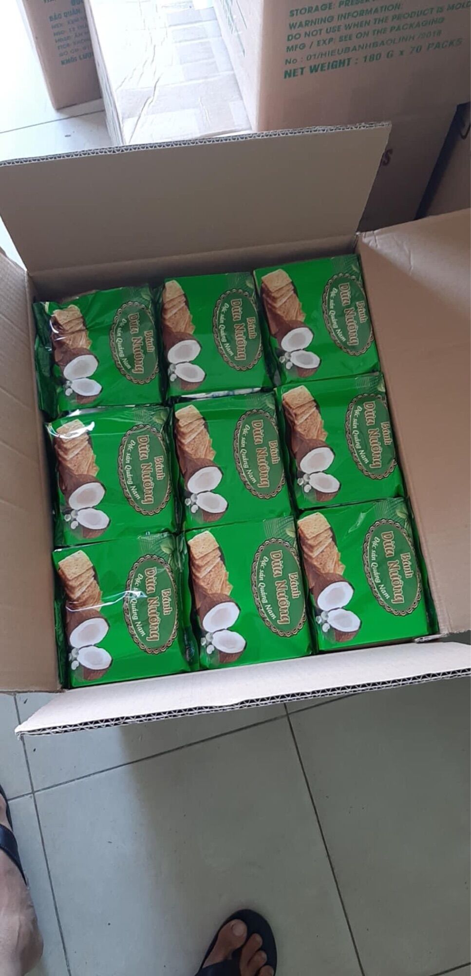 Combo 5 gói bánh dừa nướng quảng nam