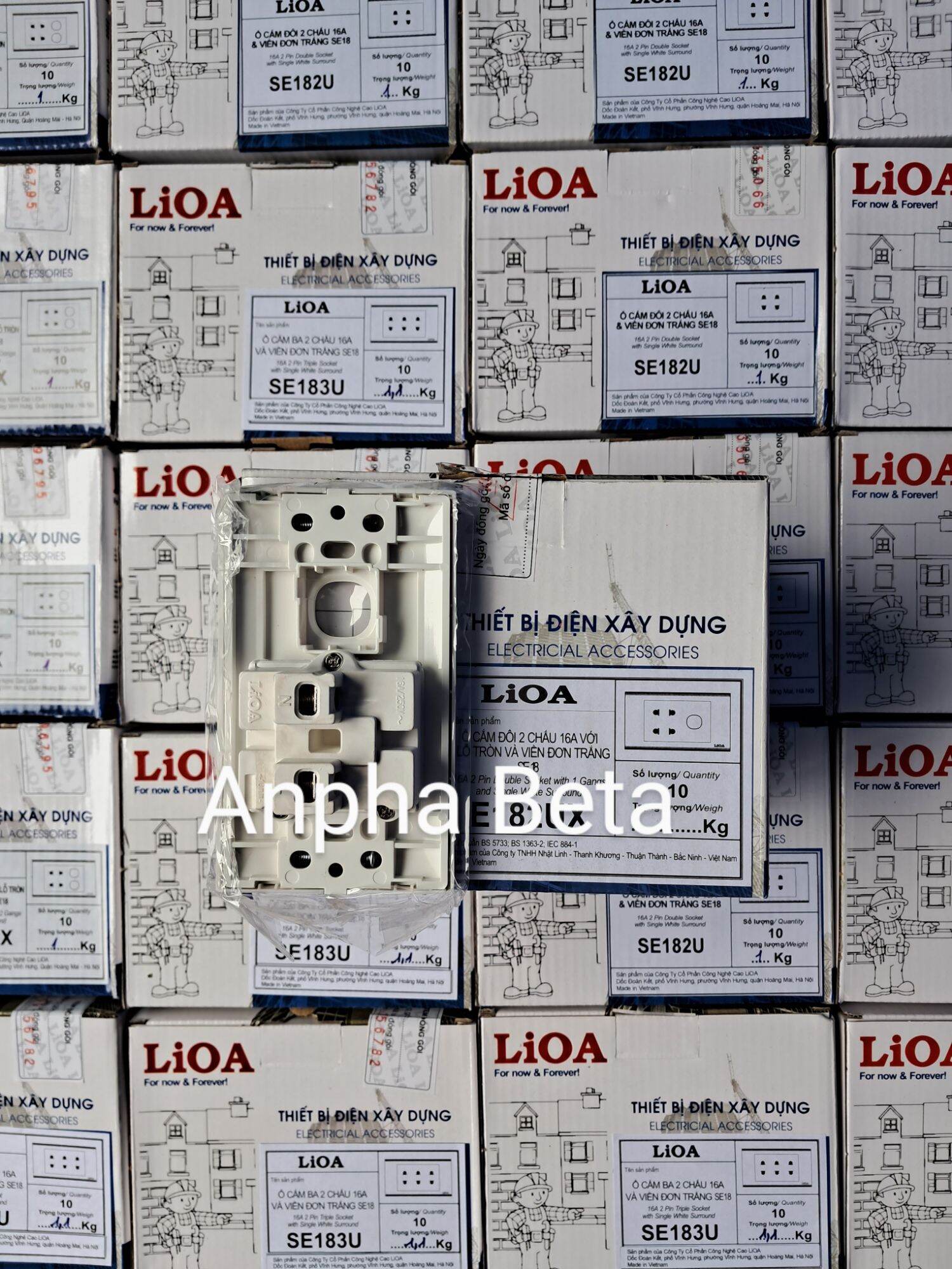Công tắc, Ổ cắm điện LiOA(âm tường + lắp nổi)
