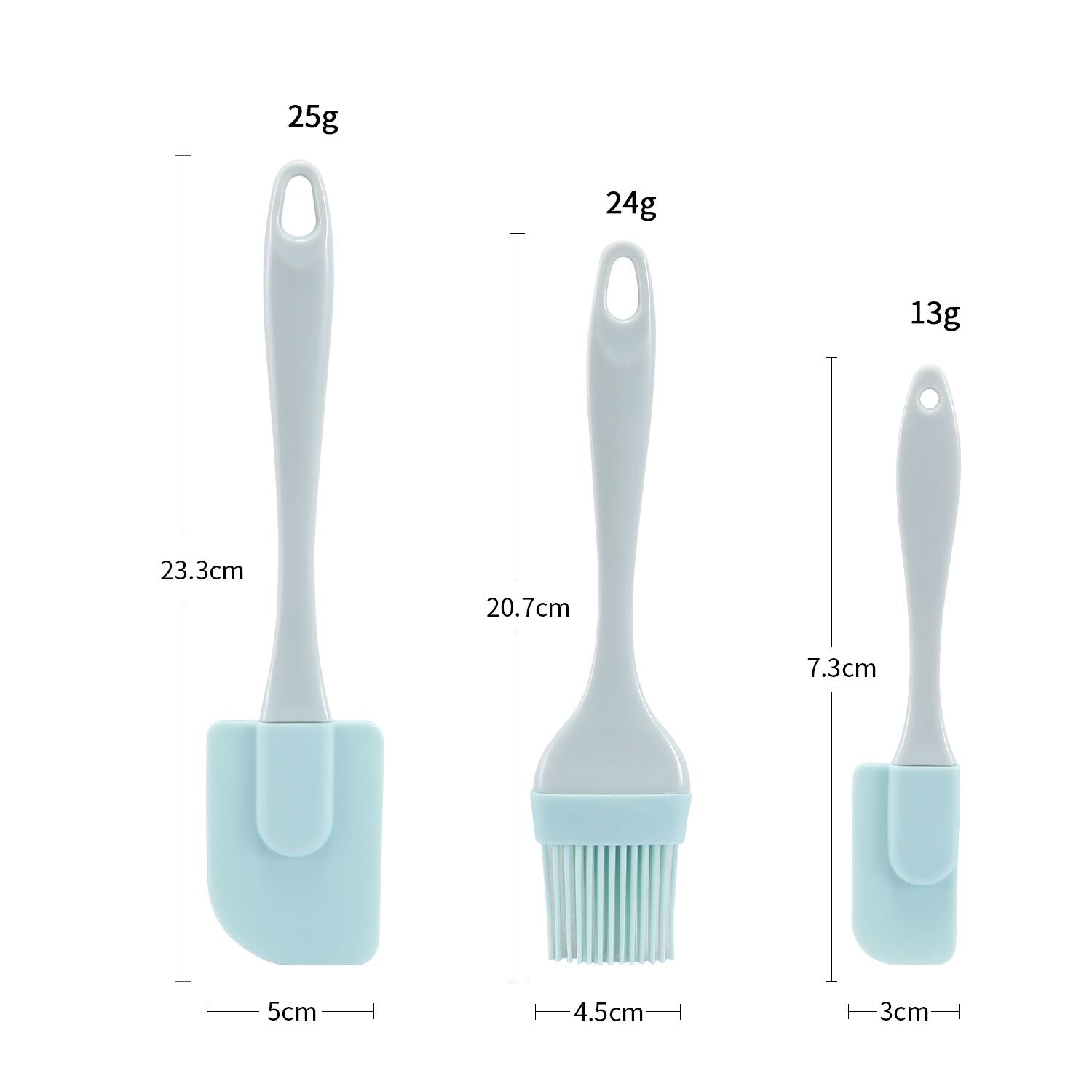 Dụng cụ làm bánh 3 món silicone_dụng cụ vét bột