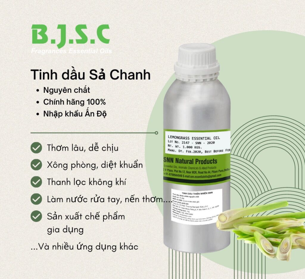 Tinh dầu Sả Chanh giá sỉ 1kg