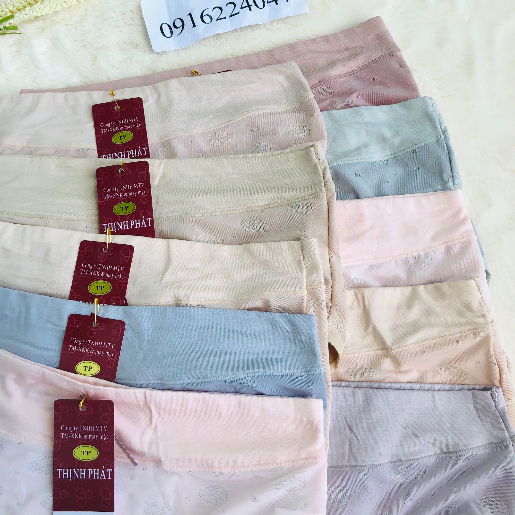 Set 10 Quần lót nữ Thịnh Phát lưng cao, quần chíp nữ chất mền mát