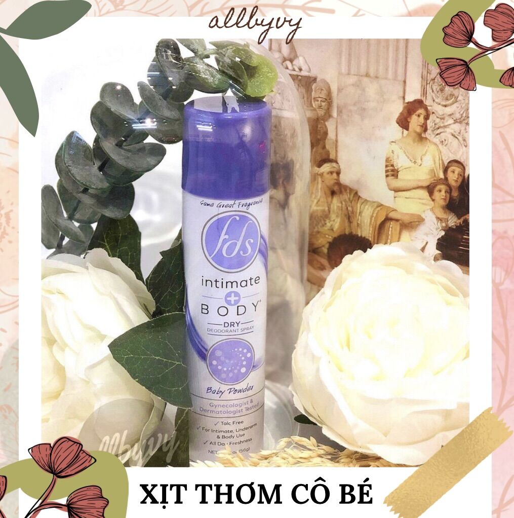 allbyvy | Xịt thơm kháng khuẩn cô bé FDS