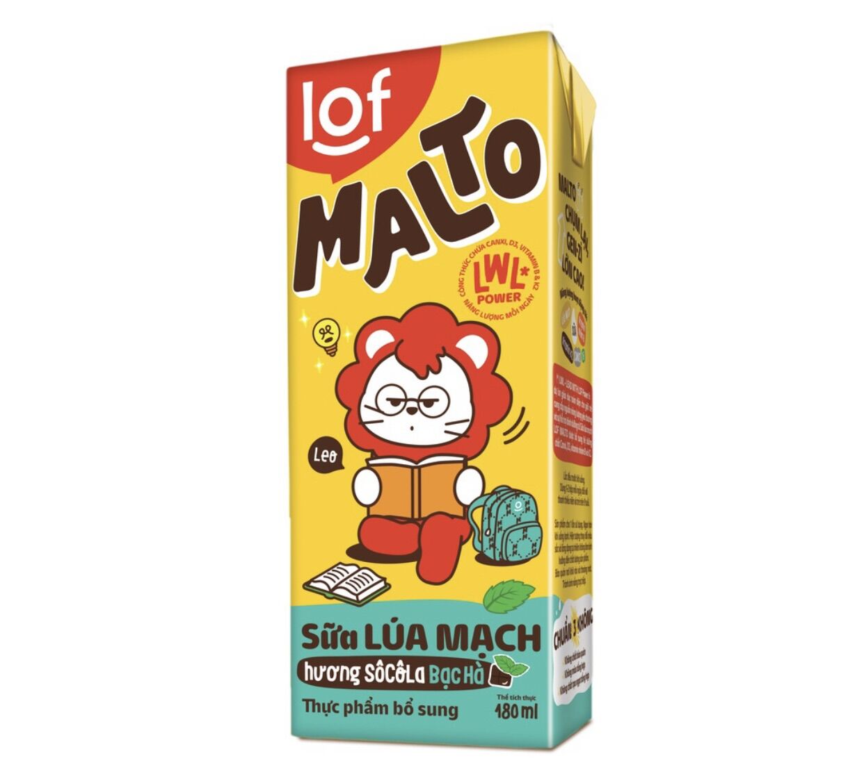 2 lốc sữa Malto bạc hà (tặng 1 ly đổi màu)