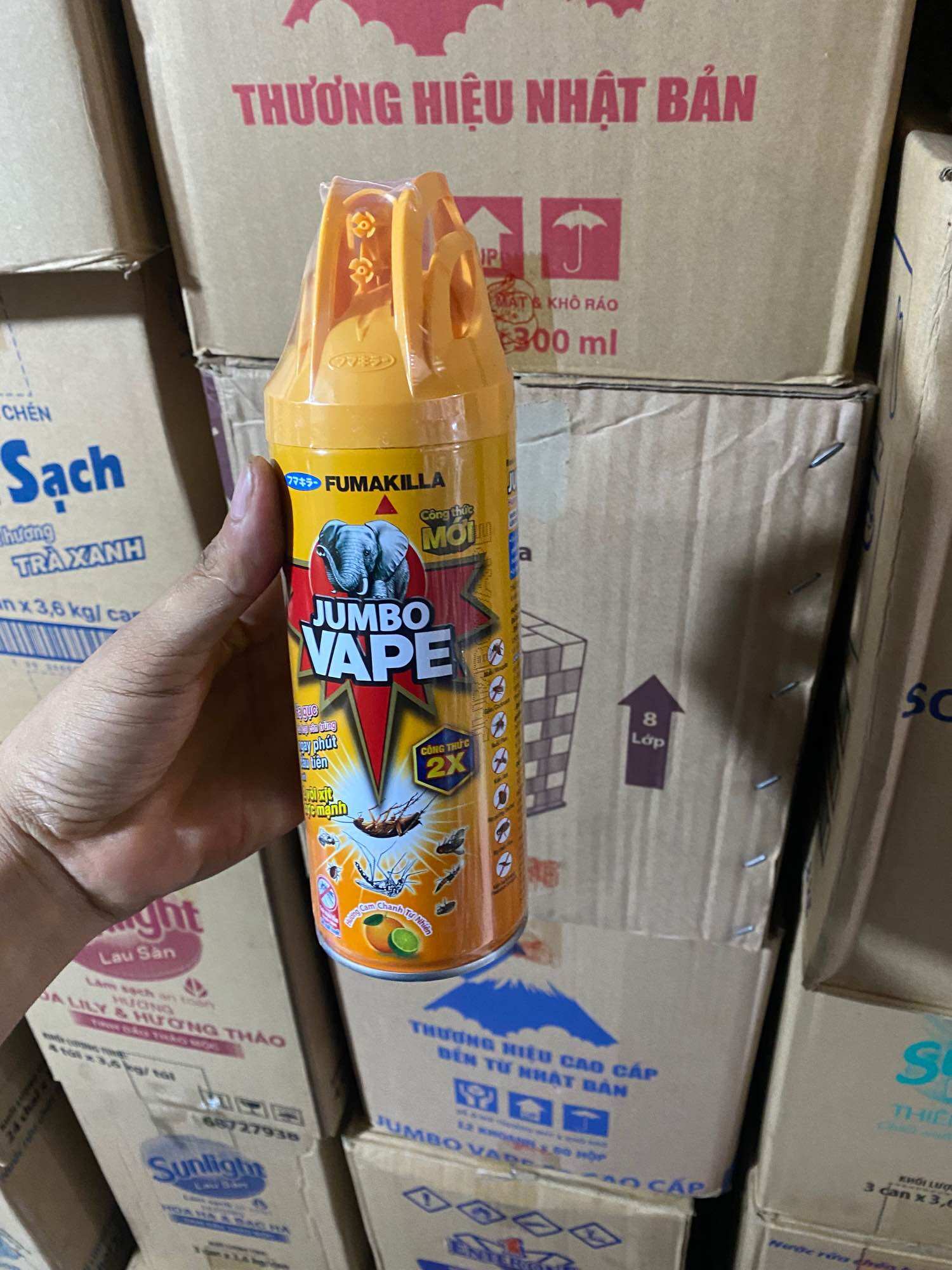 Bình xịt côn trùng Jumbo Vape hương tự nhiên 300ml