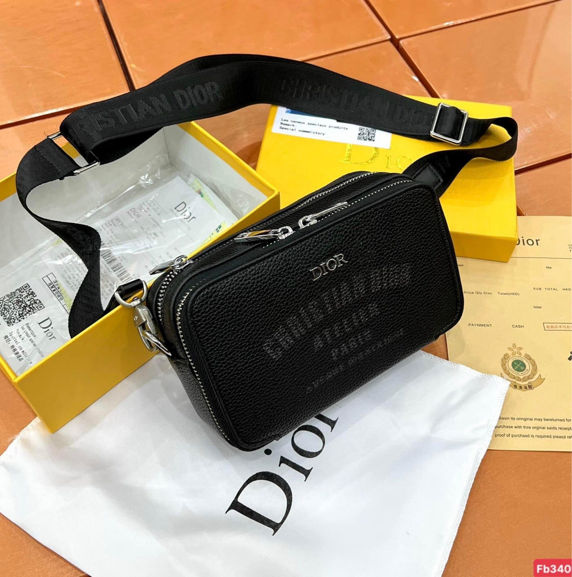 { Free ship max} túi đeo chéo nam hot hit bản full box ( men store 9x)