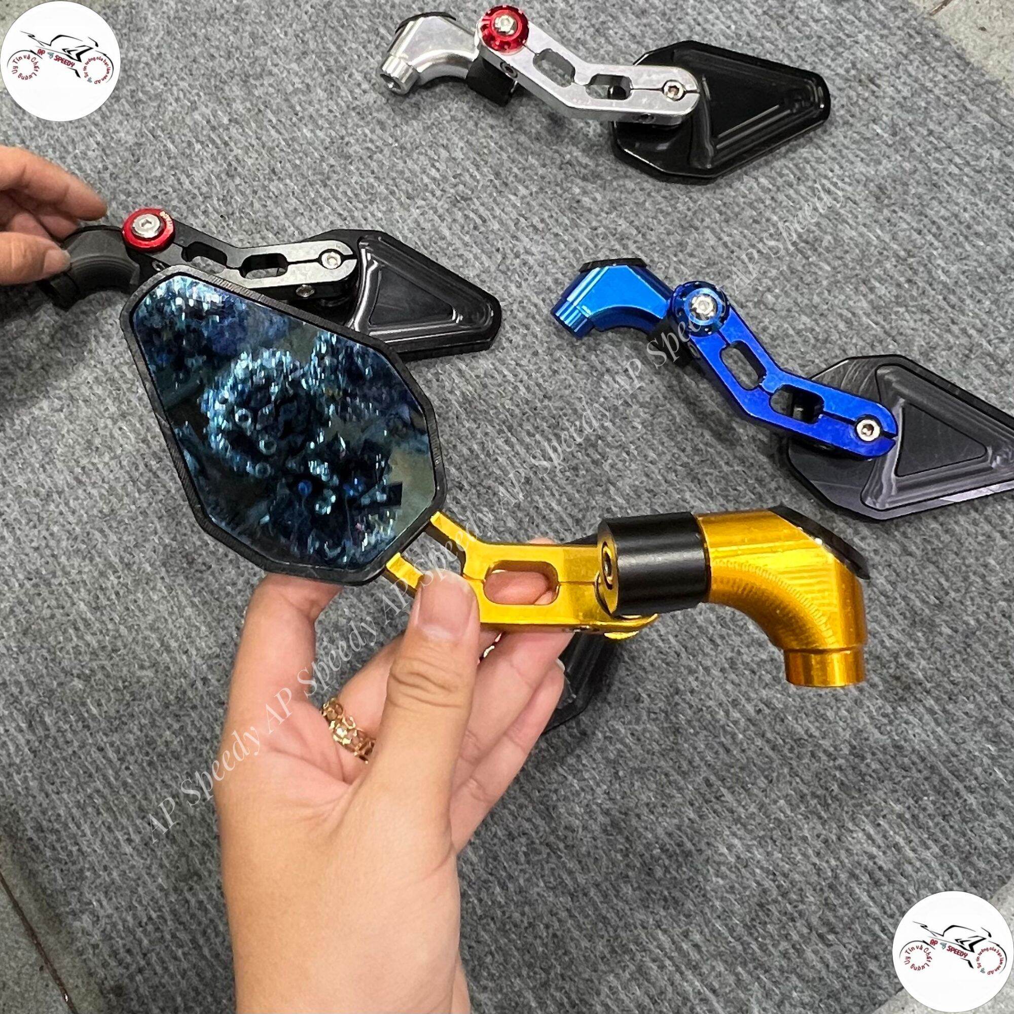 gương ( kính ) chiếu hậu lá xéo chân 3D [CHÍNH HÃNG]