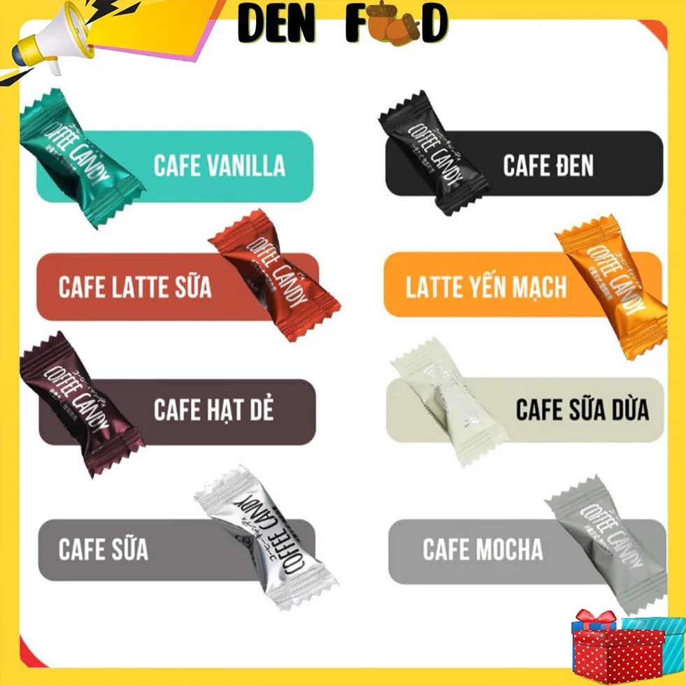 300gr kẹo cà phê không đường ăn kiêng