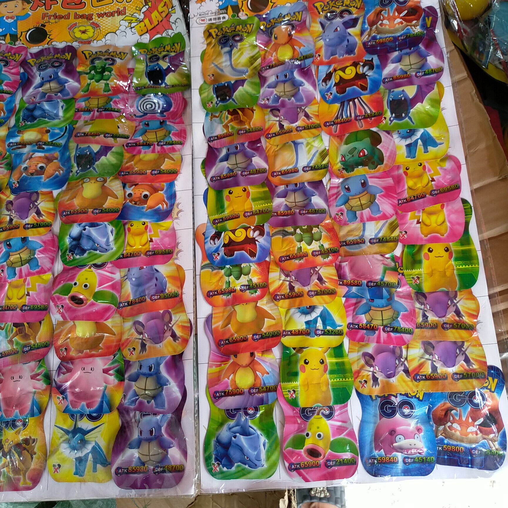 Sỉ vỉ đồ chơi dẫm nổ dokemon 40 quả