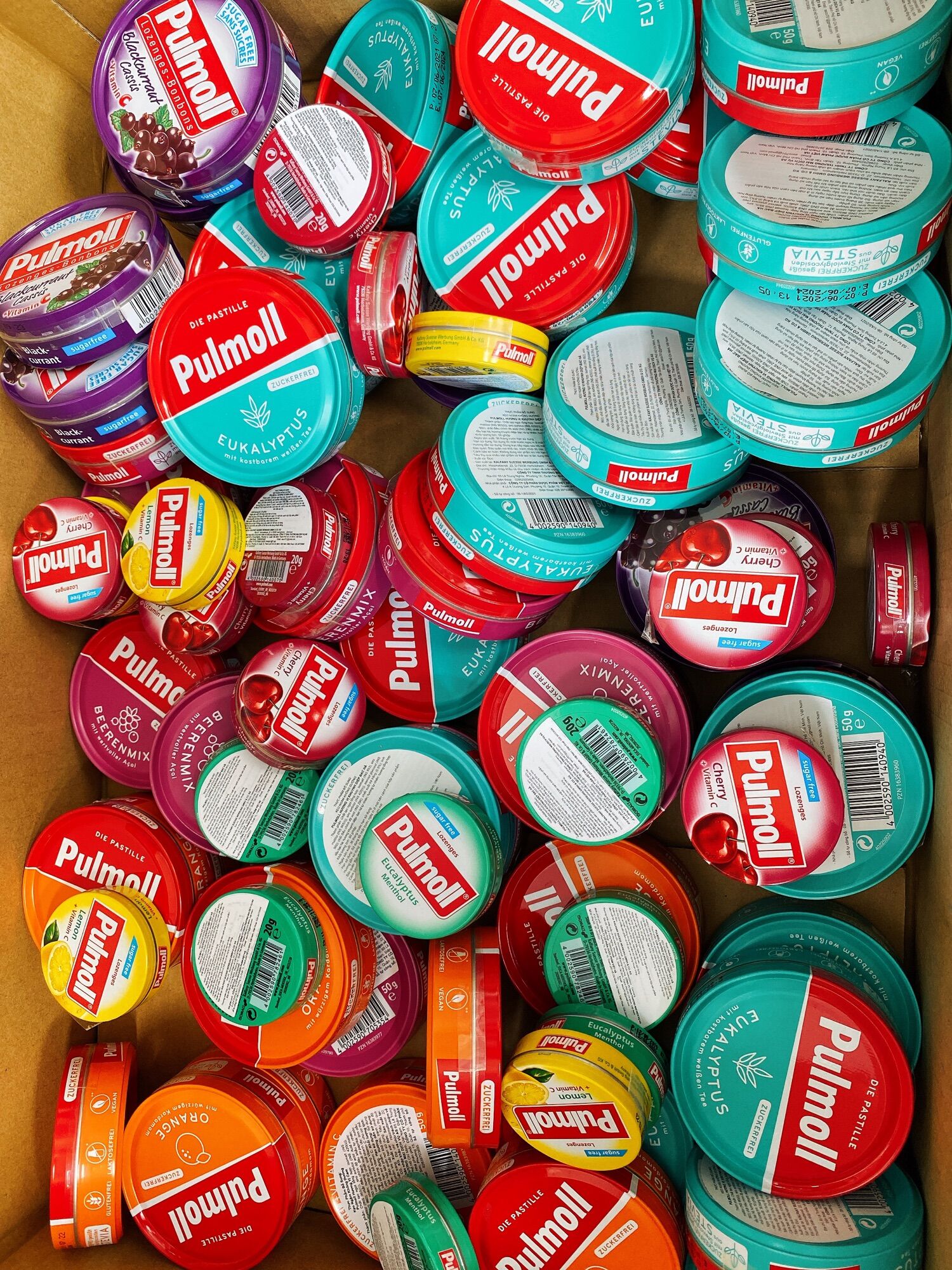 Kẹo PULMOLL - Kẹo Ngậm Giảm Ho Không Đường - Hộp lớn 50g