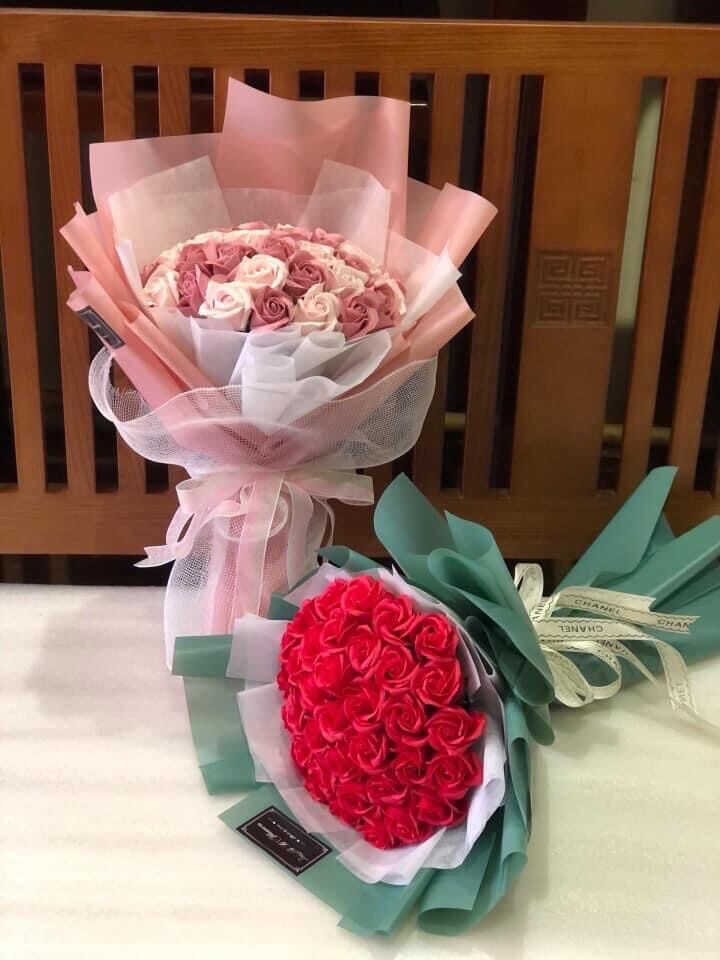 Bó hoa Hồng sáp 10 bông