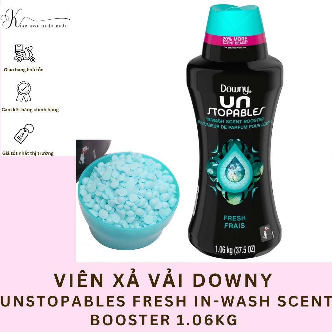 VIÊN XẢ VẢI DOWNY XANH UNSTOPABLES FRESH IN-WASH SCENT BOOSTER 1.06KG CỦA MỸ