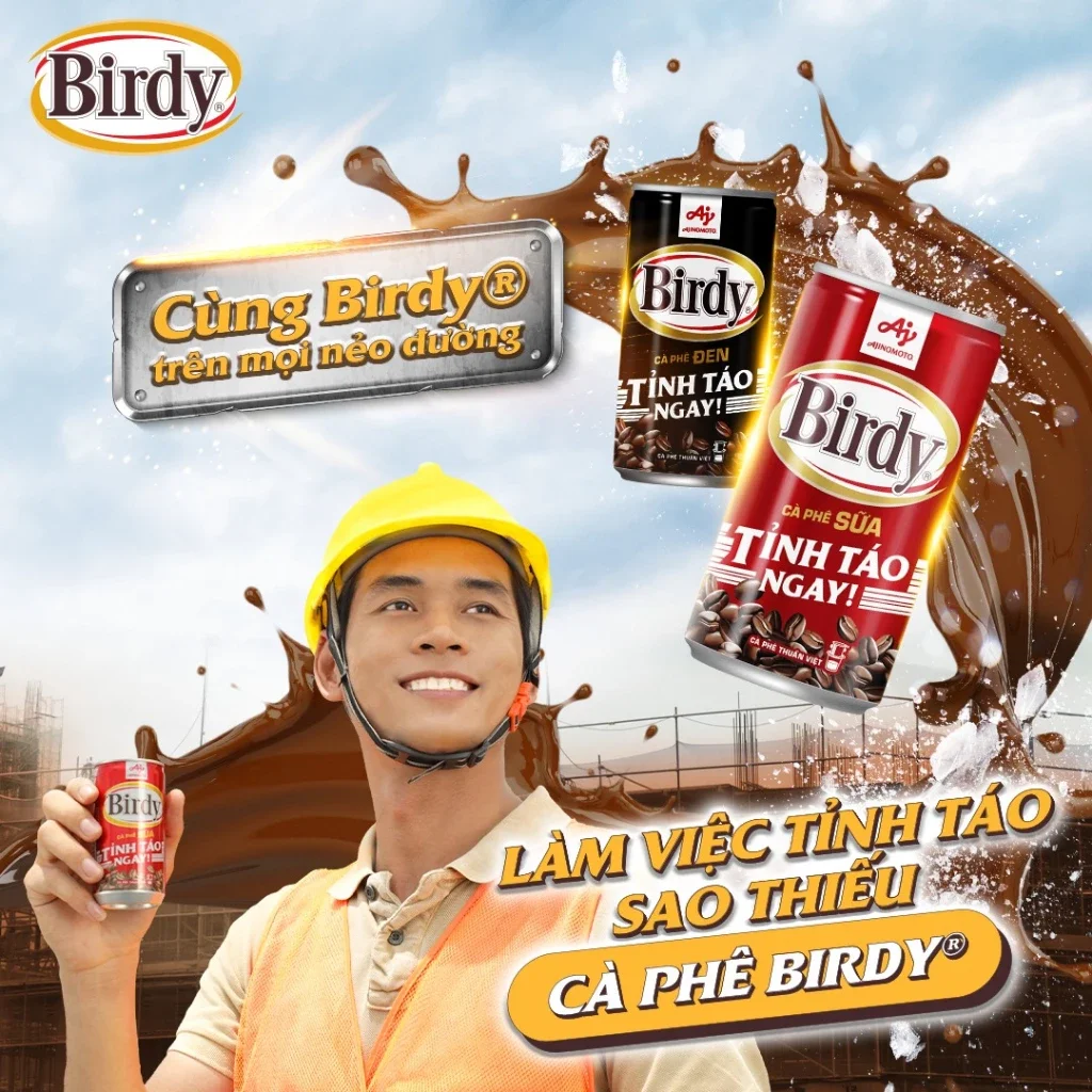 CÀ PHÊ SỮA BIRDY LON 170ML