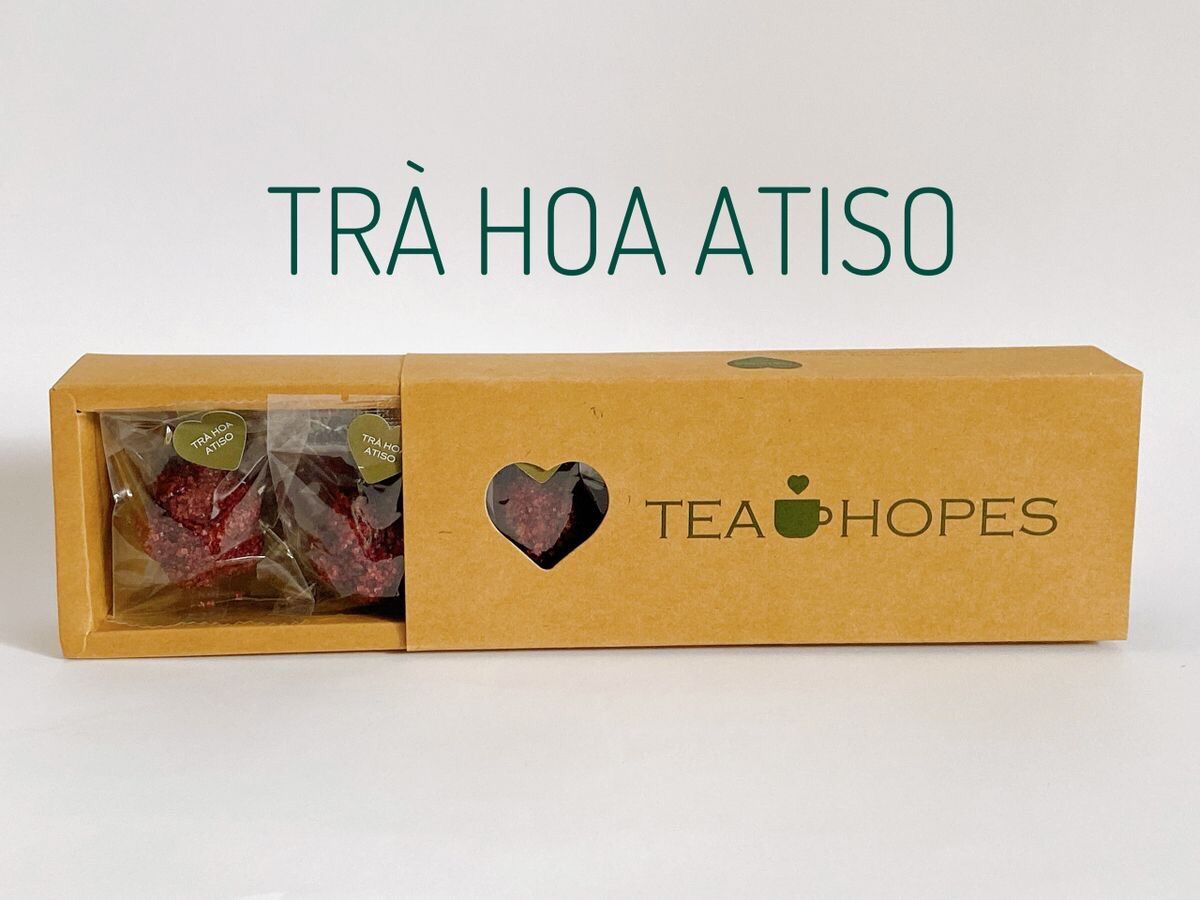 Trà viên hoa Atiso đỏ Hibiscus 8 viên