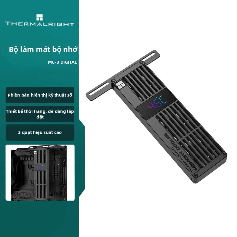 Thermalright | Tản Nhiệt Thermalright MC-3 Có Màn Hình Kỹ Thuật Số, Ba Quạt, Điều Khiển Nhiệt Độ PWM Êm Ái Dành Cho Linh Kiện PC Giá 1,233,000 Đồng*Miễn phí vận chuyển