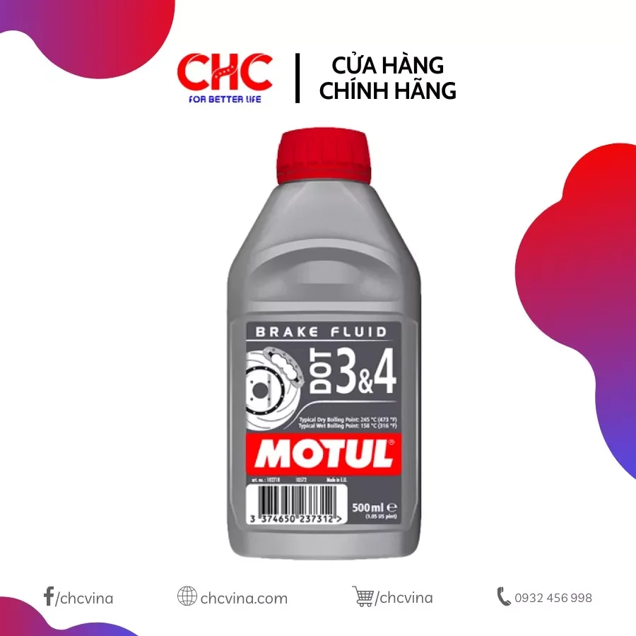 Dầu phanh cao cấp Motul Dot 3&4 500ml
