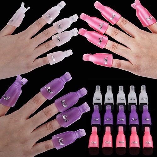 Kẹp ủ móng phá gel tay bộ 10 cái