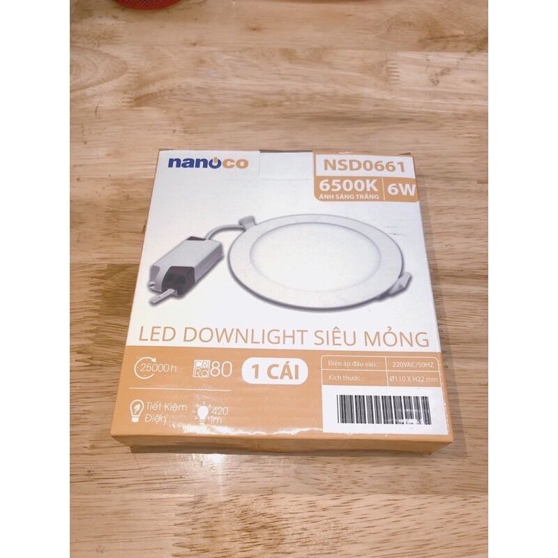 Đèn 6w âm Trần led nanoco 3 chế độ sáng