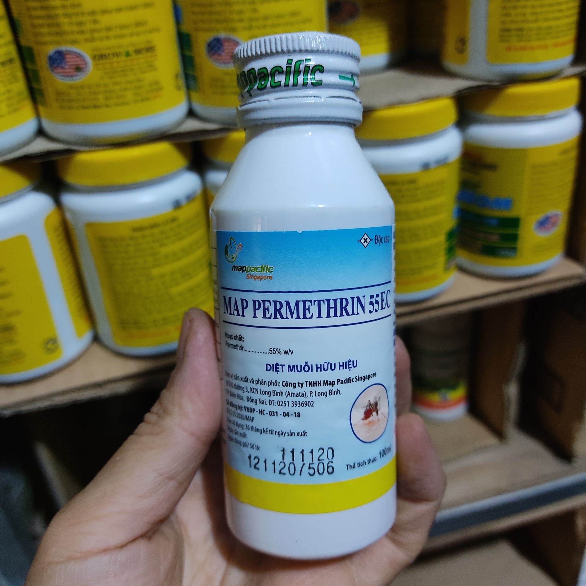 Thuốc Diệt MuỗI, Côn diệt Trùng Permethrin 50ec chai 100ml
