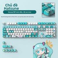 LANGTU | Keycap chủ đề Hatsune Miku MOA chất liệu PBT in nhiệt 5 mặt dễ thương